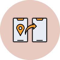 Share Location Vector Icon