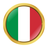 Italien flagga cirkel form png