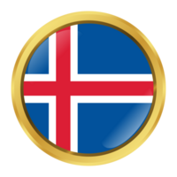 Iceland Flag Circle Shape png