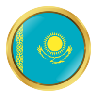 kazakhstan flagga cirkel form png