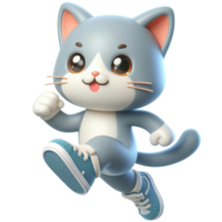 Cute cat character png