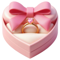 romantisch roze ring geschenk png