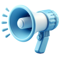 Mixed blue megaphone png