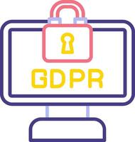 gdpr vector icono