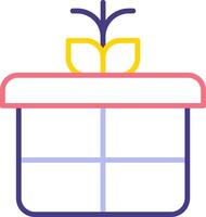 icono de vector de caja de regalo