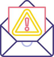 icono de vector de correo no deseado