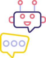Robot Chat Vector Icon
