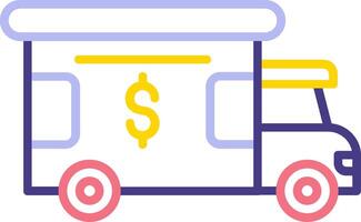 Bank Truck Vector Icon