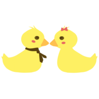 canard jaune mignon png