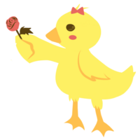 pato amarelo fofo png