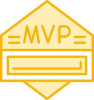 icono de vector de mvp