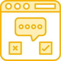 Browser Chat Vector Icon