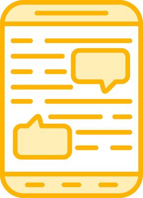 Mobile Chat Vector Icon