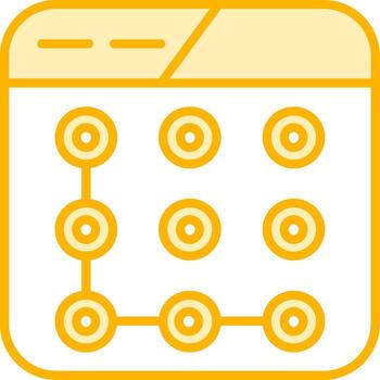 Lock Pattern Vector Icon