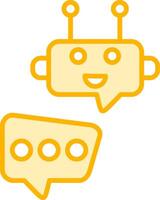 Robot Chat Vector Icon