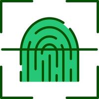 Fingerprint Scanner Vector Icon