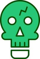 Skull Island Vector Icon