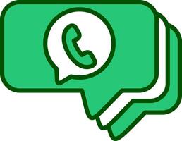 whatsapp charla vector icono