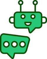 Robot Chat Vector Icon