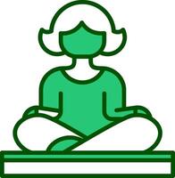 icono de vector de yoga