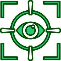 icono de vector de exploración ocular