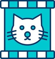 gato comida vector icono