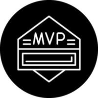 icono de vector de mvp