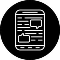 Mobile Chat Vector Icon