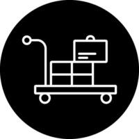 Airport Cart Vector Icon