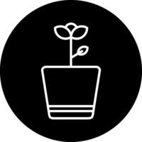 Flower Pot Vector Icon