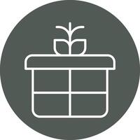 icono de vector de caja de regalo