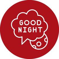 Good Night Vector Icon