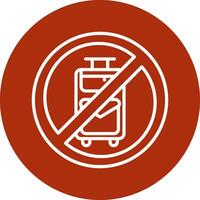 No Travelling Vector Icon