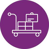 Airport Cart Vector Icon