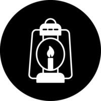 Oil Lamp Vector Icon