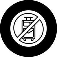 No Travelling Vector Icon