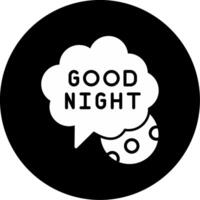 Good Night Vector Icon