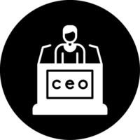 CEO vector icono