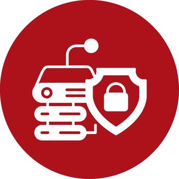 icono de vector de seguridad de datos