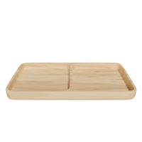 bois assiette en bois étape podium 3d rendre png