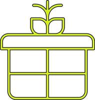 icono de vector de caja de regalo