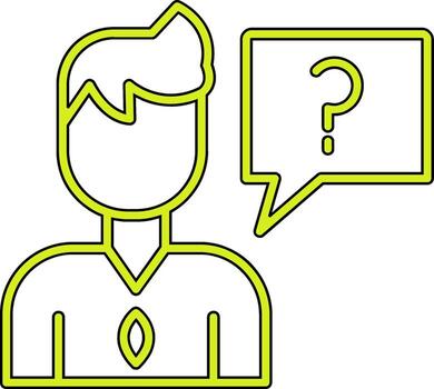 confuso vector icono