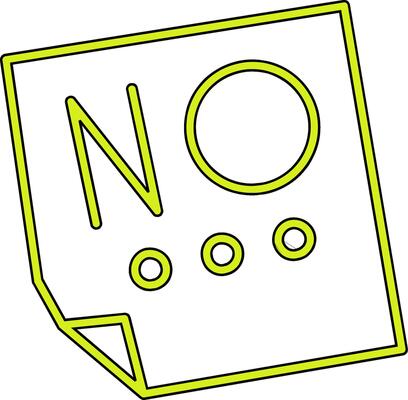Say No Vector Icon