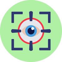 icono de vector de exploración ocular