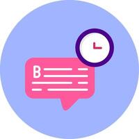 Chat Time Vector Icon