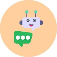 Robot Chat Vector Icon