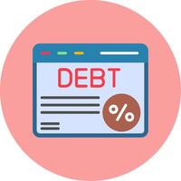 Debt Vector Icon