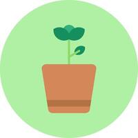 Flower Pot Vector Icon