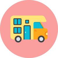 Camper Van Vector Icon