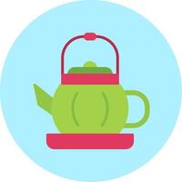 té maceta vector icono